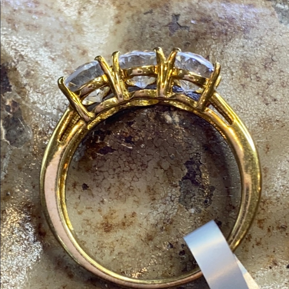 18k Gold Overlay Petalite ring - Picture 3 of 9